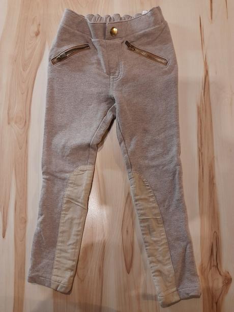 Jazdecké nohavice pre štíhle dievčatko, h&m,104