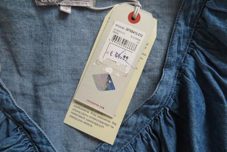 Štýlové denimové šaty s volánom, lee cooper,xs