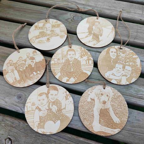 Vianočná ozdoba z fotky,