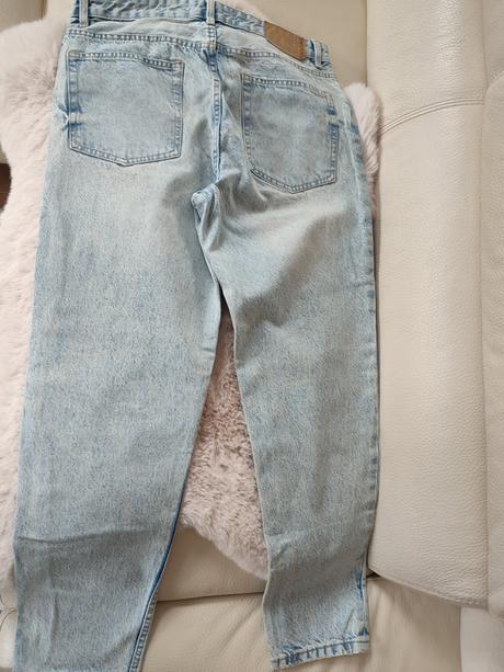 Pánske rifle bershka (straight vintage), bershka,40