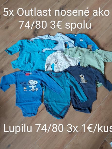 Body dlhý rukáv 74/80, 80