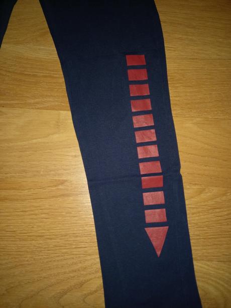 Tmavomodré bavlnené legíny, 146