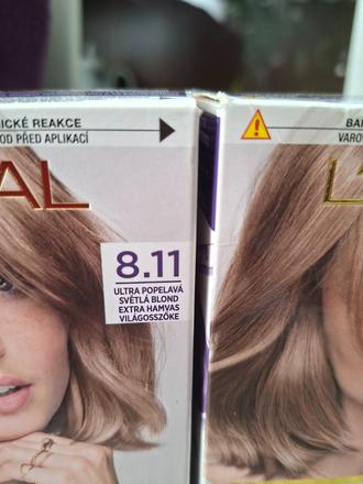 2x farba na vlasy loreal, 