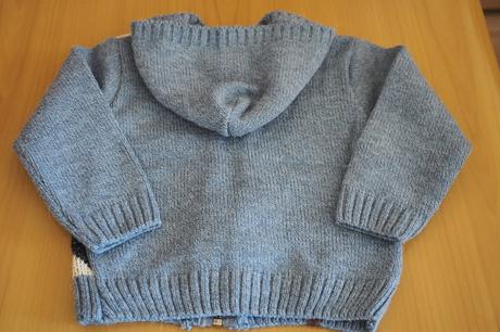 Svetrík s kapucňou na zips, 98