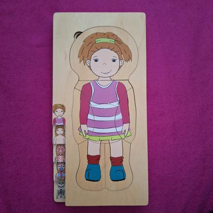 Vkladačka - ľudské telo, 