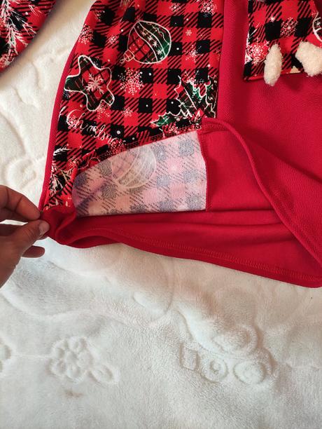 Nové šaty na vianočné fotenie s mackom, 110