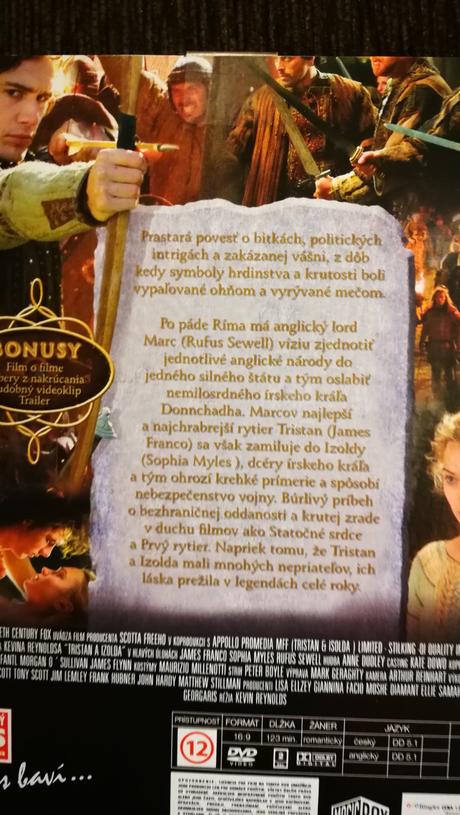 Dvd tristan a izolda,