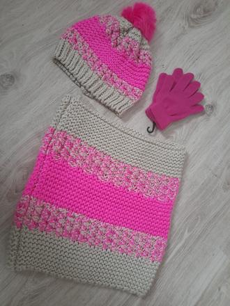 Čiapka+náčelník+rukavice, next,152