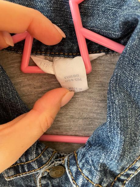 Riflová bundička h&m 80, h&m,80