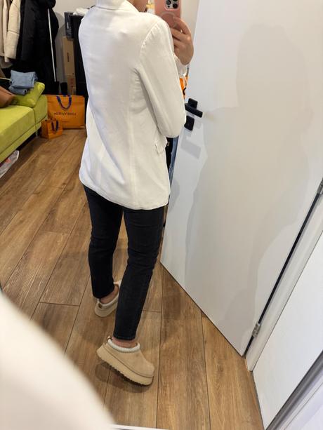 Massimo dutti sako biele ľan, s