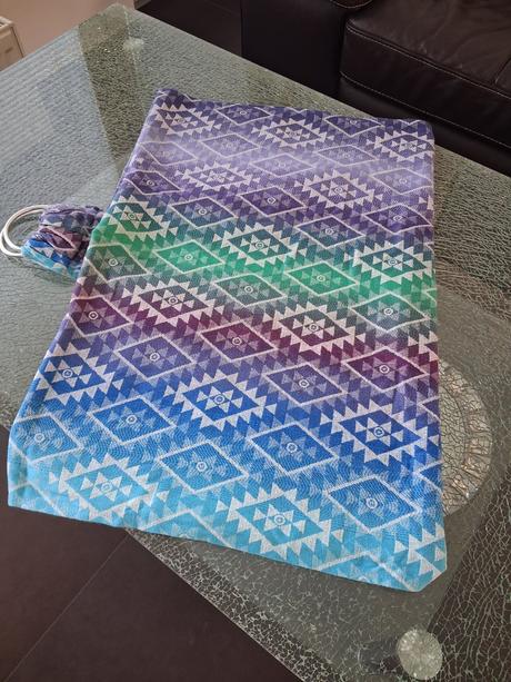 Šatka ring sling luxusná 2x uviazaná, oscha