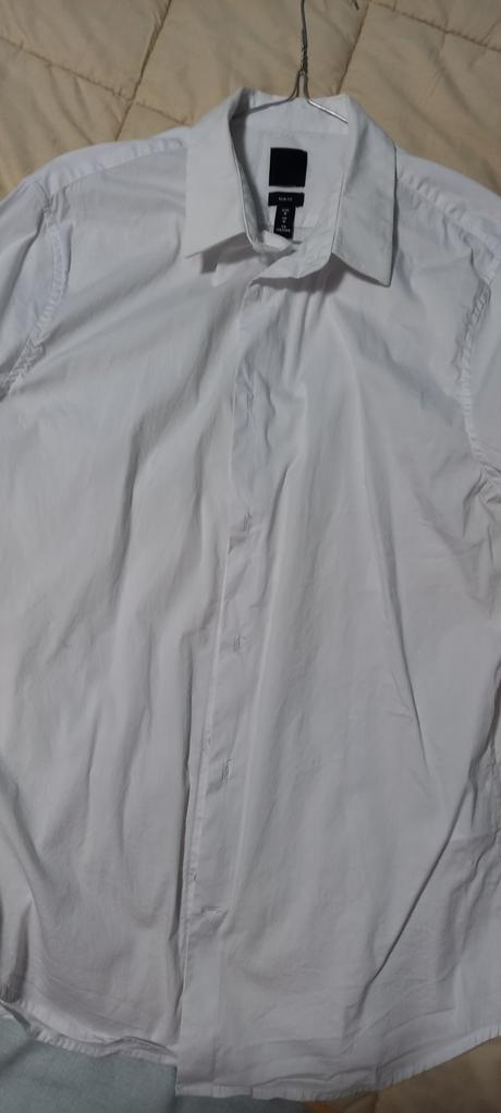 Biela pánska košeľa s, h&m,s