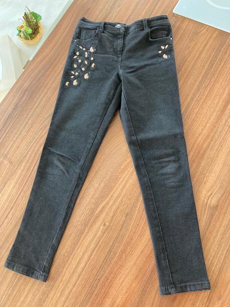 Skinny s flitrami top stav, next,140