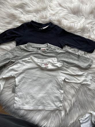 3 ks nátelníky, trička h&m, h&m,62