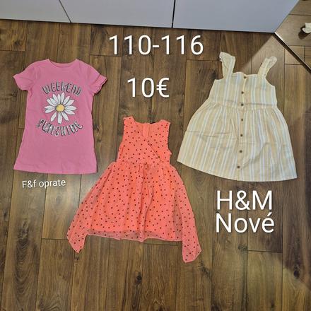 Balík šaty 110-116, h&m,110