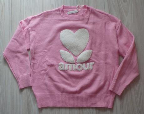 Ružový pulóver/sveter, 40 - xl