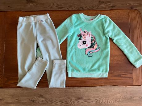 Zateplené hrubé legínky 128/134, 128