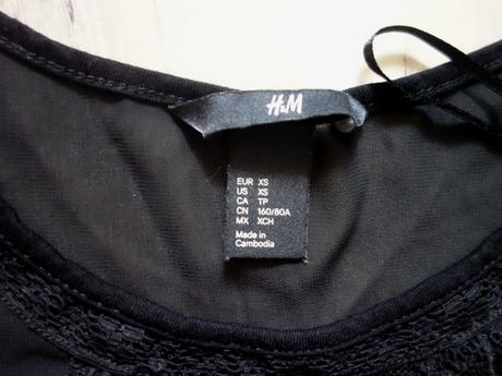 Dámske tričko h&m , h&m,xs