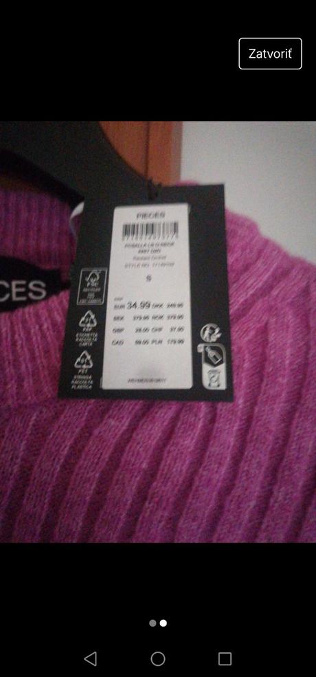 Jemný svetrík so širokými rukávmi, s