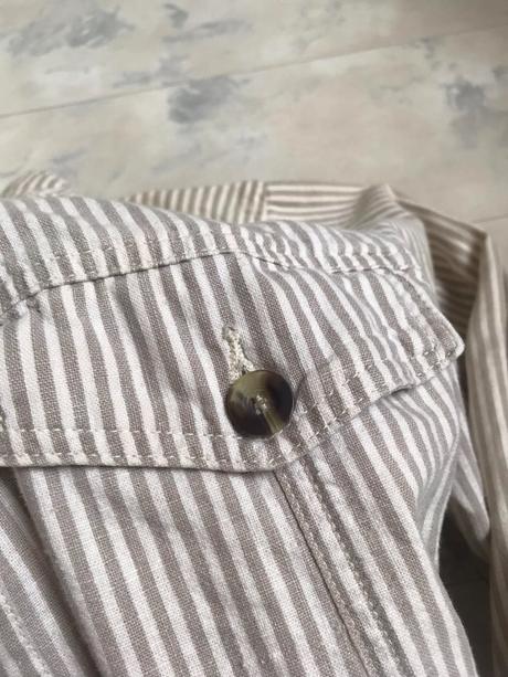 Letná ľanová crop bunda, l