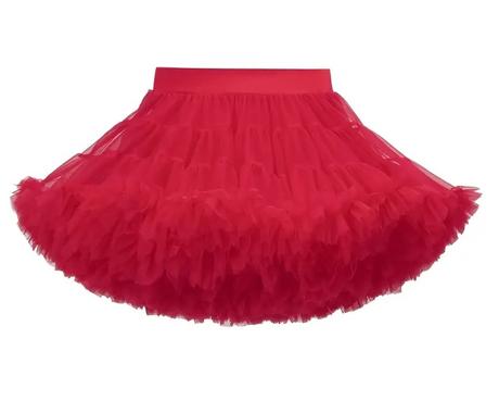 Detská tu tu dolly sukňa (3-4r.) - červená, 116