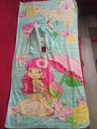 Uterákové pončo jahôdka,