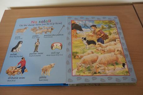 Detská puzzle kniha farma, 
