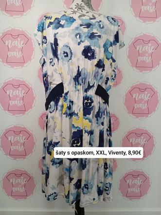 Šaty s opaskom, xxl