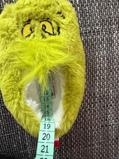 Detské grinch zateplené zelené papučky, f&f,26
