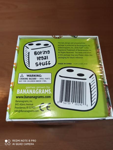 Fluff - stolova hra v anglictine, 