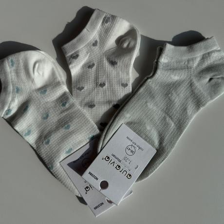 Dámske nízke ponožky so srdiečkom nd2586, 38 / 39 / 40