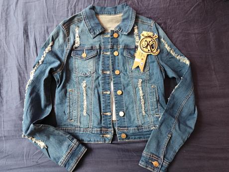 Krátka riflova bunda koucla, m