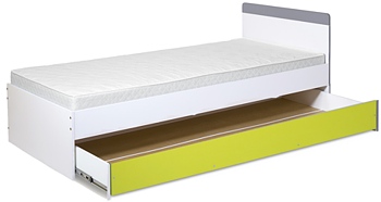 Postieľ irene lime so šuflíkom 204x94, šírka (cm): 90,dĺžka (cm): 200