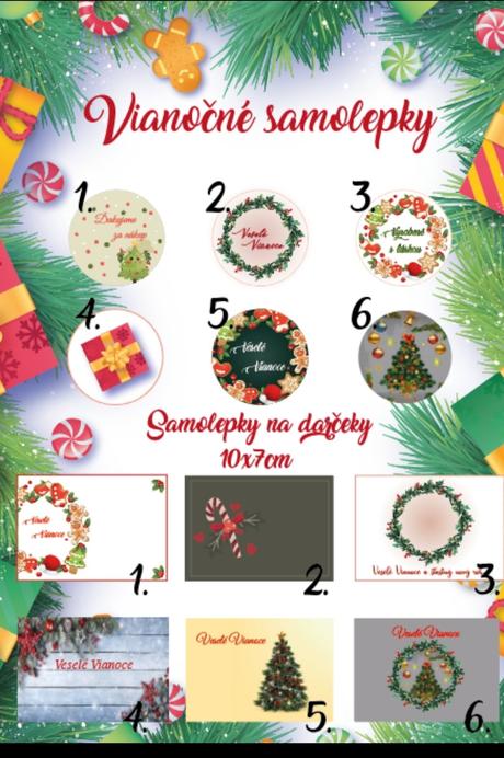Vianočné nálepky, 