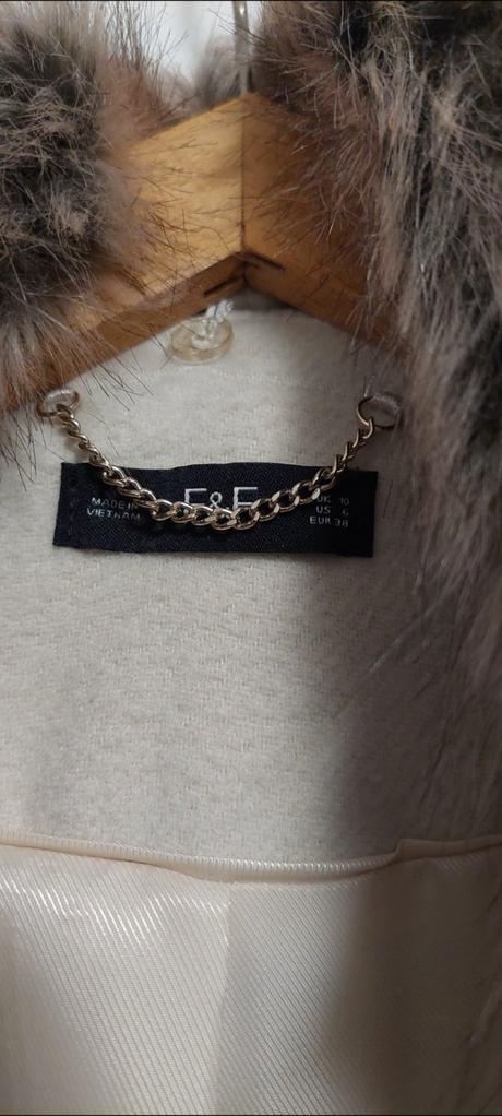 Dámsky kabát s kožušinou, f&f,m