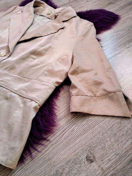 Krátke sako/bolerko, béžovo zlaté, xl/xxl, 44-48, xxl