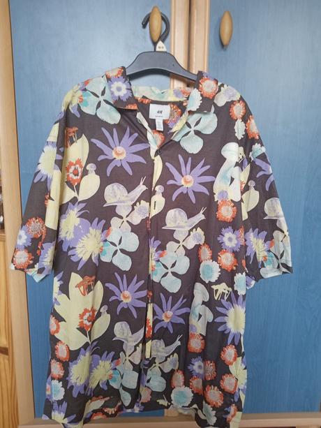 Vzorovana košeľa, h&m,l