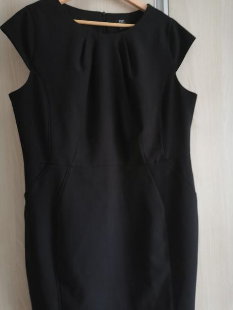 Čierne púzdrove šaty, f&f,44