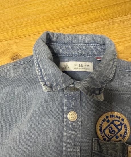 Riflová košeľa zara, zara,98