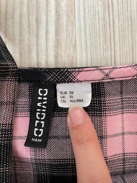 Kárované mini šaty, h&m,m
