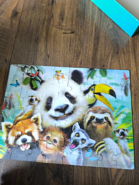 Puzzle 3d zvieratá, 