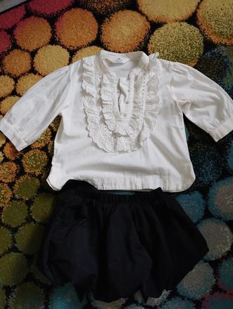 Sukňa a blúzka, h&m,122