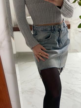 Hm sukňa riflova, h&m,m