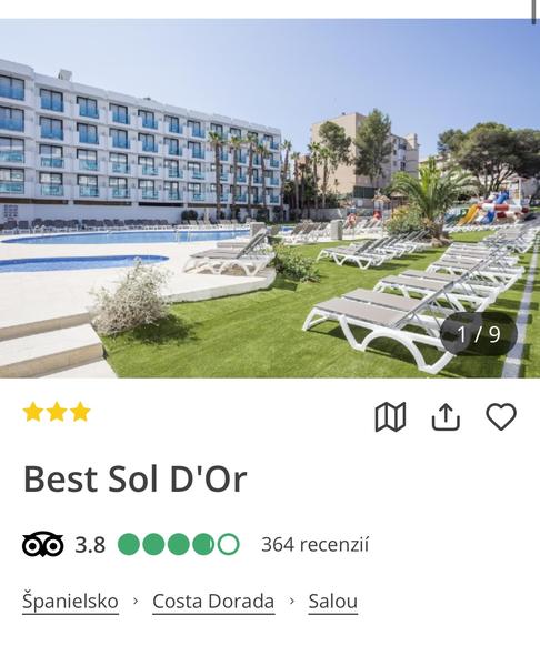 Skúsenosti s hotelom Best Sol D’or