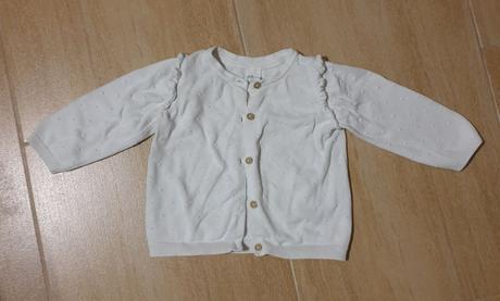 Sveter dievčenský biely h&m, h&m,74