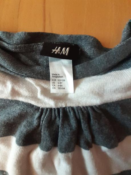 Šaty z úpletu-srdiečková tunika., h&m,122