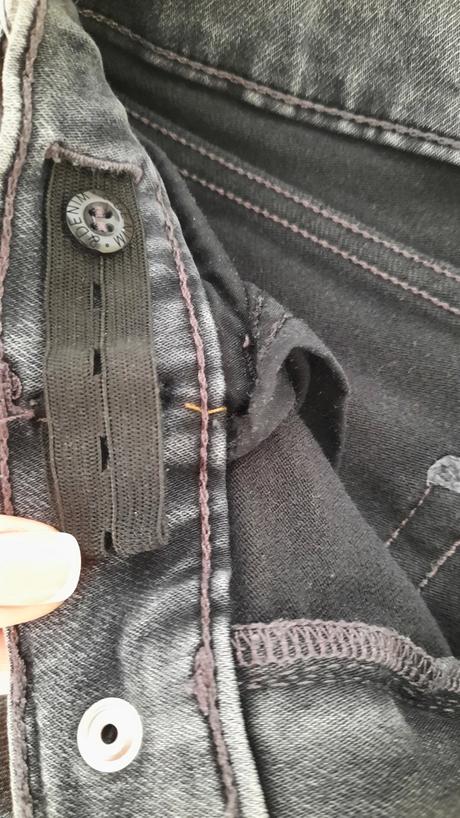 Tmavosivé rifle slim fit, h&m,140