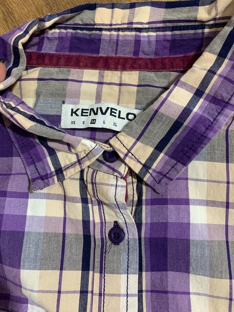 Karovaná košela/fialová, kenvelo,m