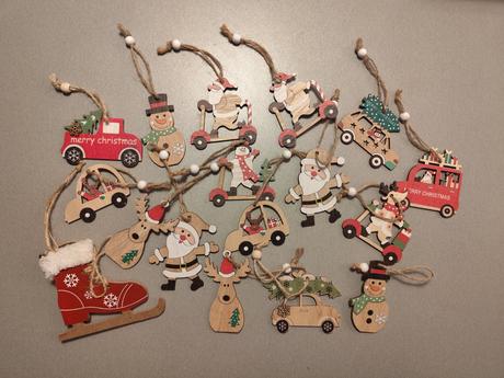 Drevené vianočne ozdoby, 