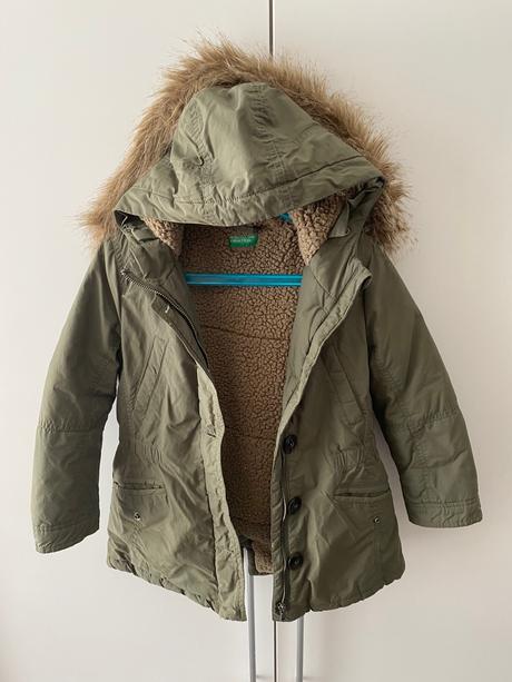 Nepremokavá teplučká parka benetton, benetton,122